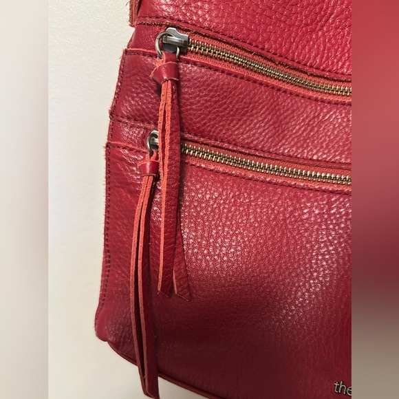 The Sak Red Crossbody Bag with Smooth Leather Finish - Picture 5 of 10